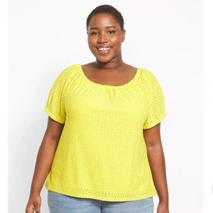 Yellow Short Sleeve Top - 26/28